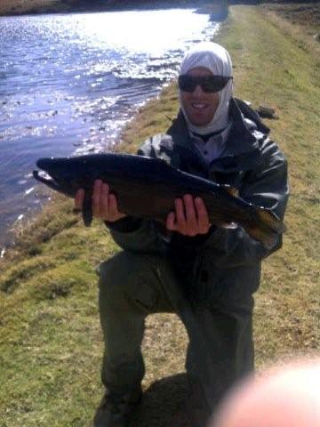Lyal with a big one from Golden Pond  3.8kg 05-06-2011